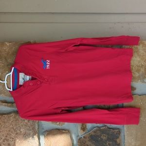 Men's Hollister red and blue long sleeve 1922 XL shirt